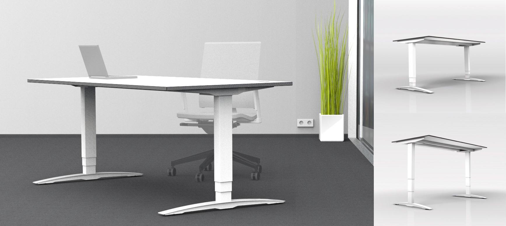 Freestand height adjustable work table - desk